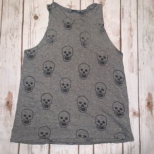 TEREZ - Burnout Skull Tank Top - SMALL